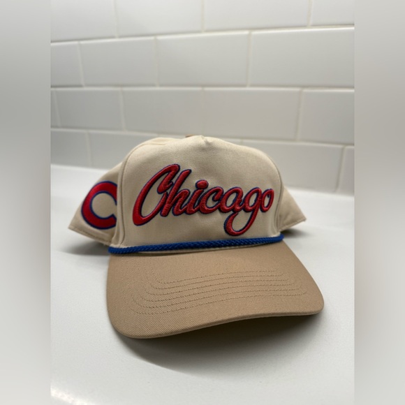 Men's Chicago Cubs '47 Natural Overhand Hitch Adjustable Hat - Picture 1 of 5